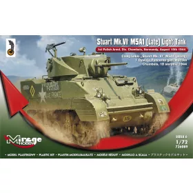  Mirage Hobby - Stuart MK.VI M5A1 (Late) Light Tank tank makett