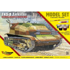   Mirage Hobby - Tankette TKS-B(w/automatic cannon 20mm Mk.38) (Model Set) tank makett