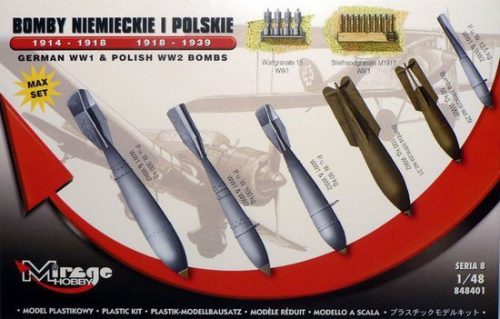 Mirage Hobby - German WWI & Polish WWII Bombs Max Set