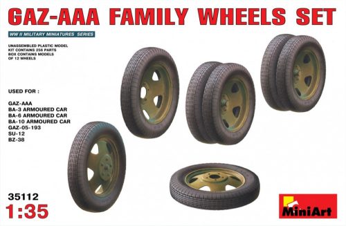 MiniArt - GAZ – AAA  Family Wheels set