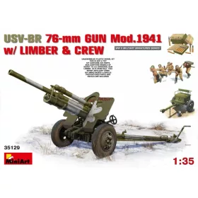 MiniArt - USV-BR 76-mm Gun Mod.1941 withLimber   Crew