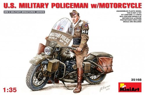 MiniArt - U.S.Millitary Policeman with Motorcycle