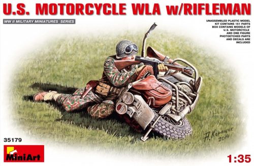 MiniArt - U.S.Motorcycle WLA with Rifleman