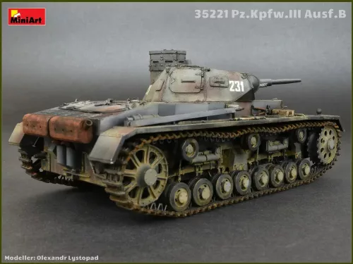 Miniart - Pz.Kpfw.3 Ausf.B w/Crew harcjármű makett