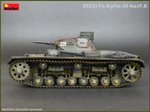 Miniart - Pz.Kpfw.3 Ausf.B w/Crew harcjármű makett