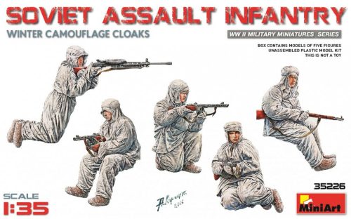 MiniArt - Soviet Assault Infantry (Winter Camouflage Cloaks)