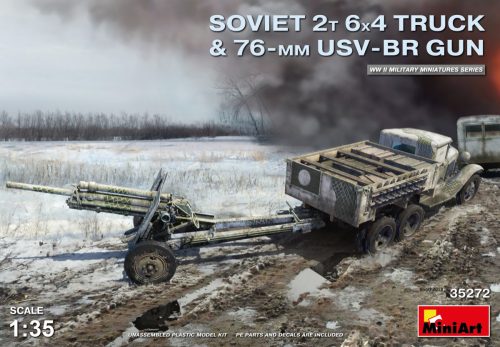 Miniart - Soviet 2t 6x4 Truck with 76 mm USV-BR Gun