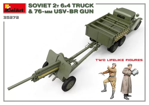 Miniart - Soviet 2t 6x4 Truck with 76 mm USV-BR Gun