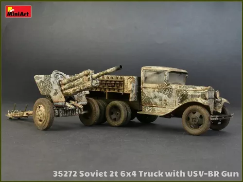 Miniart - Soviet 2t 6x4 Truck with 76 mm USV-BR Gun