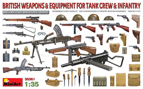 MiniArt - BRITISH WEAPONS & EQUIPMENT FOR TANK CREW & INFANTRY