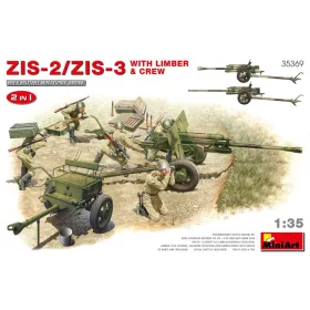 Miniart - ZIS-2/ZIS-3 With LIMBER   CREW. 2 IN 1