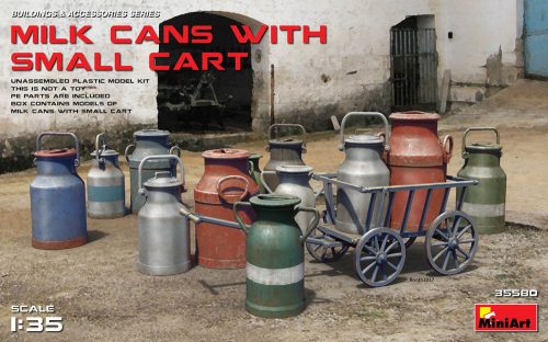 Miniart - Milk Cans with Small Cart