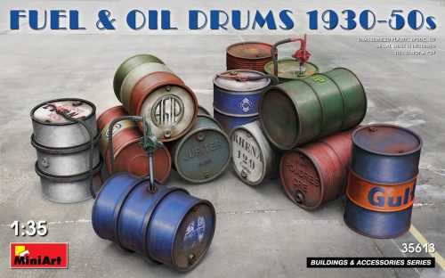 Miniart - Fuel & oil drums 1930-50s