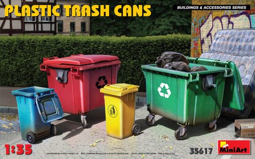 Miniart - Plastic Trash Cans