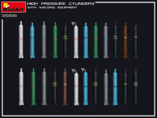 Miniart - High Pressure Cylinders W/Welding Equipment