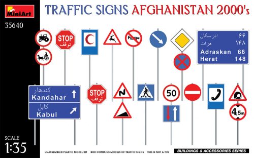 MiniArt - Traffic Signs. Afghanistan 2000'S