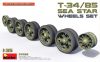 Miniart - T-34/85 Sea Star Wheels Set