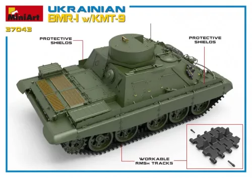 Miniart - Ukrainian BMR-1 w/KMT-9