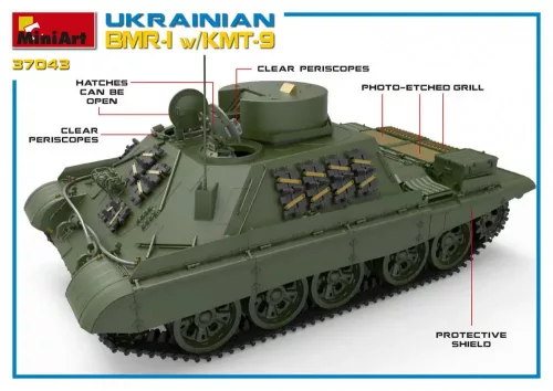 Miniart - Ukrainian BMR-1 w/KMT-9