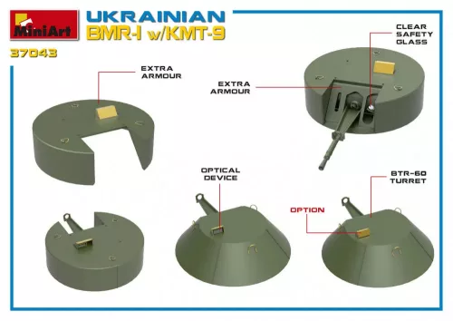 Miniart - Ukrainian BMR-1 w/KMT-9