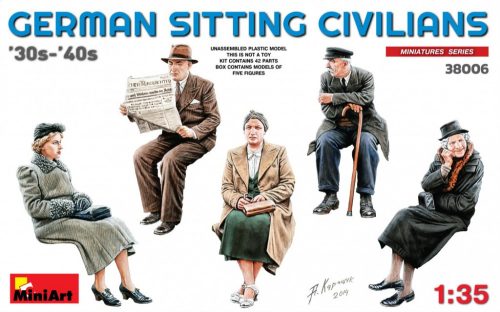 MiniArt - German Sitting Sivilians '30s-'40s