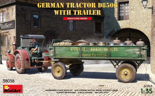 MiniArt - German Tractor D8506 with Trailer