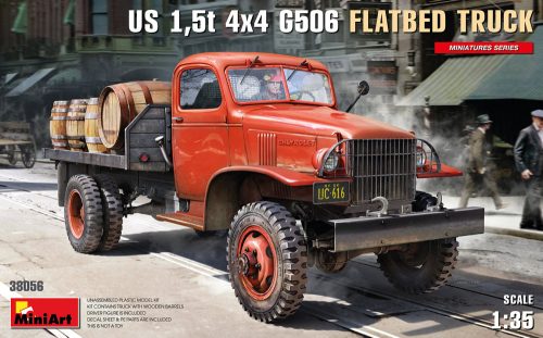 MiniArt - Us 1,5T 4X4 G506 Flatbed Truck