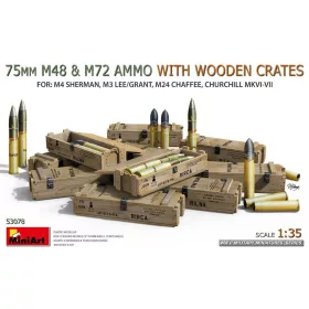 Miniart - 75 mm M48 & M72 Ammo w/Wooden Crates