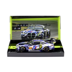   Minichamps - BMW 4-SERIES M4 GT3 TEAM WRT N 46 24h LE MANS 2024 VALENTINO ROSSI - MAXIME MARTIN - AHMAD AL HARTHY BLUE WHITE BLACK