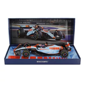   Minichamps - WILLIAMS F1  FW45 TEAM WILLIAMS RACING GULF N 23 SINGAPORE GP 2023 ALEXANDER ALBON LIGHT BLUE