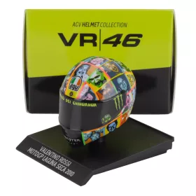   Minichamps - AGV CASCO HELMET VALENTINO ROSSI N 46 MOTOGP LAGUNA SECA 2010 VARIOUS