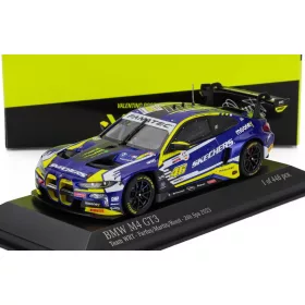   Minichamps - BMW 4-SERIES M4 GT3 TEAM WRT N 46 6th 24h SPA 2023 VALENTINO ROSSI - AUGUSTO FARFUS - MAXIME MARTIN PURPLE YELLOW BLACK