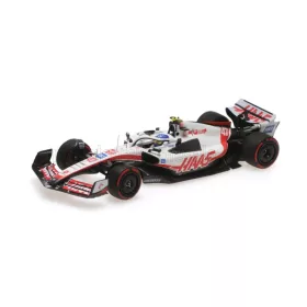   Minichamps - HAAS F1  VF-22 FERRARI TEAM HAAS N 47 BRAZILIAN GP 2022 MICK SCHUMACHER WHITE BLACK RED