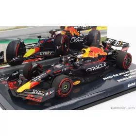   Minichamps - Red Bull F1 Rb18 Team Oracle Red Bull Racing N 1 World Champion Winner Spain Gp 2022 Max Verstappen Matt Blue Yellow Red