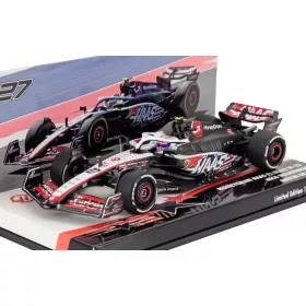   Minichamps - HAAS F1  VF-23 TEAM MONEYGRAM HAAS N 27 AUSTIN USA GP 2023 NICO HULKENBERG WHITE BLACK RED