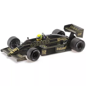   Minichamps - LOTUS F1  98T RENAULT TURBO N 12 SEASON DIRTY VERSION 1986 AYRTON SENNA BLACK GOLD