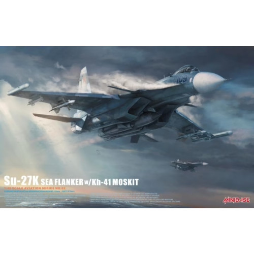 MinibaseHobby - Russian carrier-based fighter Su-27K Sea Flanker with Kh-41 Moskit