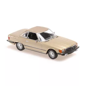   Minichamps - 1:43 MERCEDES-BENZ 350 SL CABRIOLET HARDTOP (R107) - 1974 - GOLD - MAXICHAMPS