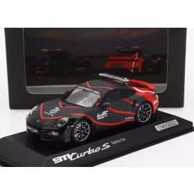   Minichamps - PORSCHE 911 992 TURBO S COUPE SAFETY CAR WEC 2023 BLACK RED