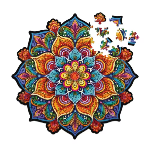 Milliwood - Mandala full with orange swirls