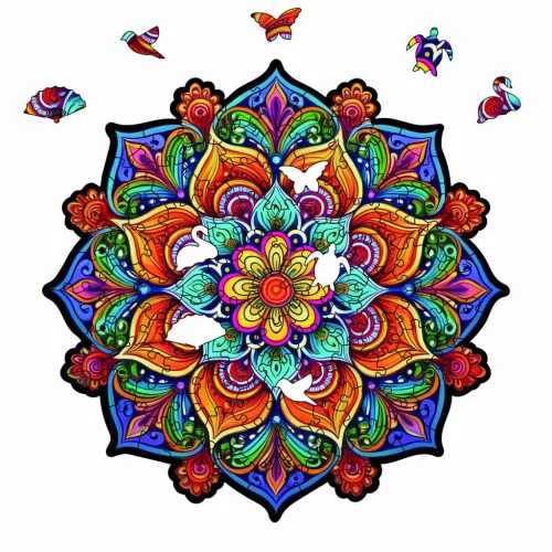 Milliwood - Mandala full with orange swirls