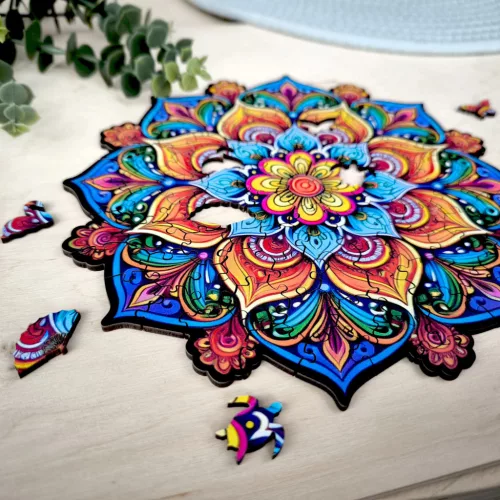 Milliwood - Mandala full with orange swirls