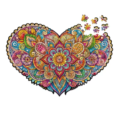 Milliwood - Mandala with symbol of love