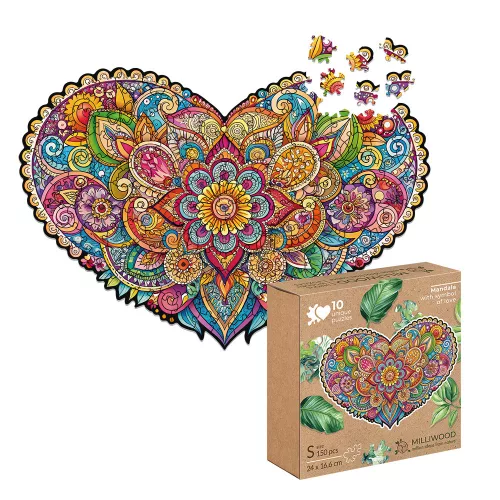 Milliwood - Mandala with symbol of love