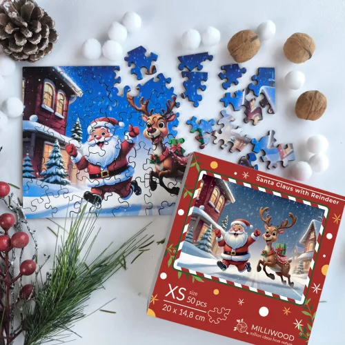 Milliwood - Santa with rindeer