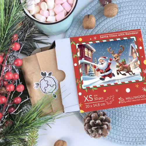Milliwood - Santa with rindeer