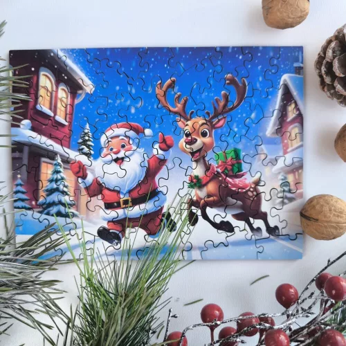 Milliwood - Santa with rindeer