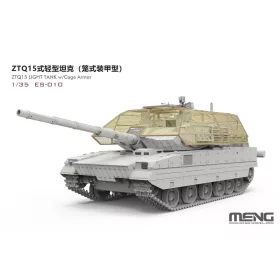   Meng Model - ZTQ15 Light Tank w/Cage Armor (incl. 3D printed cage frame PE grilles camouflage decals) tank makett