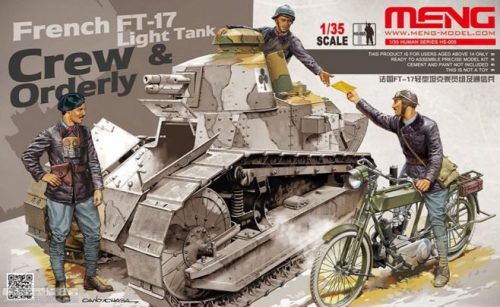 Meng Model - French Ft-17 Light Tank Crew & Orderly