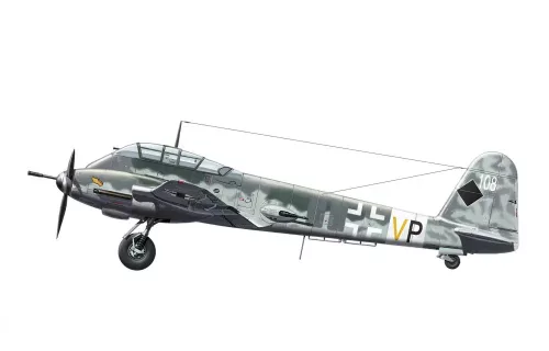 Meng Model - Messerschmitt Me-410B-2/U4 Heavy Fighter repülő makett
